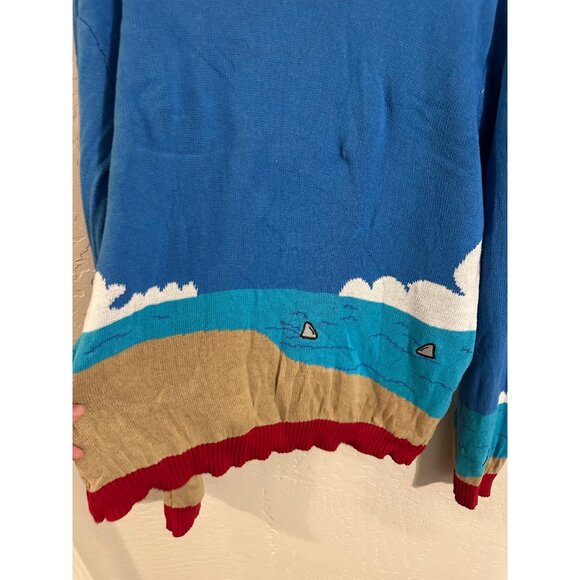 33 Degrees Santa Riding A Flamingo Ugly Christmas Sweater - Picture 11 of 11